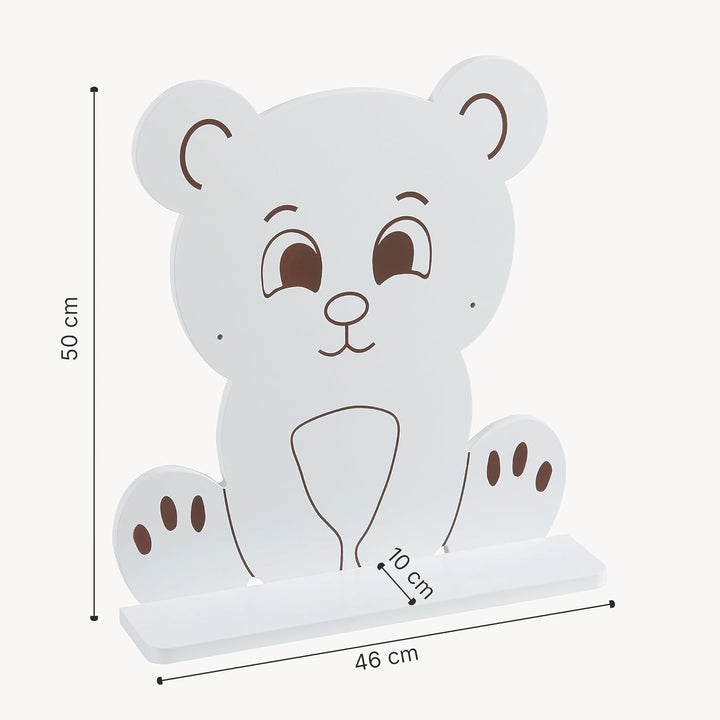 [en.casa] Kinder-Wandregal Korsør bis 2 kg pro Regal Wandboard für Kinderzimmer Hängeregal Kinderzim