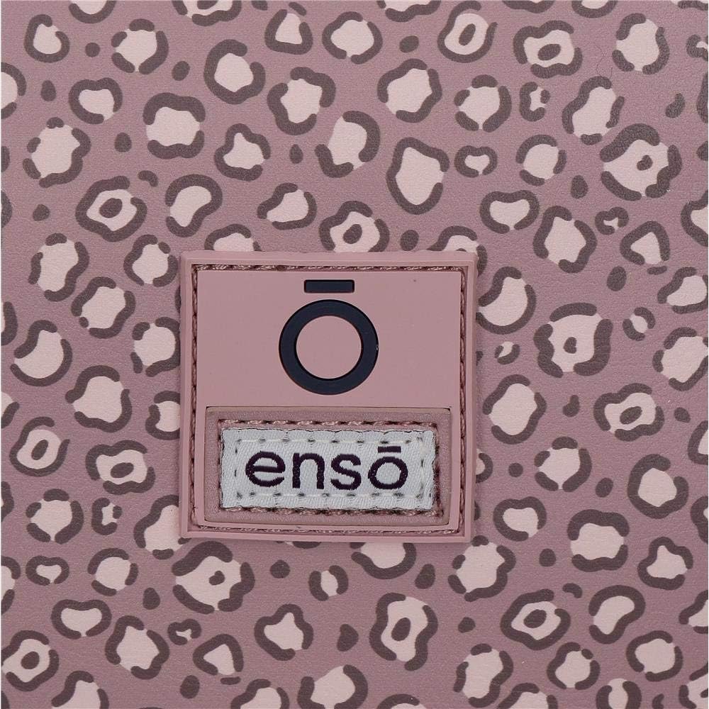 Enso My little cat Kosmetikkoffer mit drei Fächern Violett 23x17,7x10 cms PVC und Polyester Grosse T
