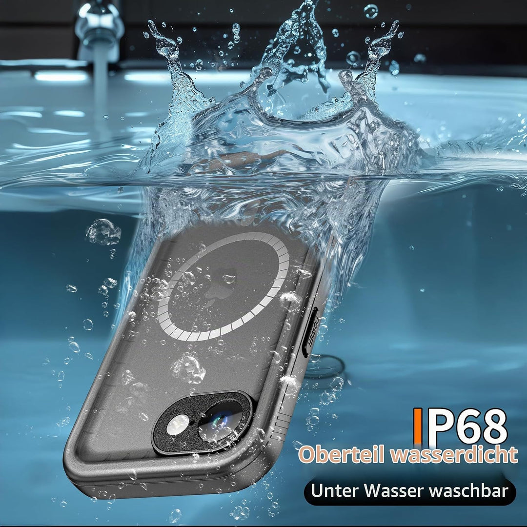 Cozycase TOP Militärschutz Hülle für iPhone 16e 17e Kompatibel mit MagSafe wasserdichte 360 Grad Pan