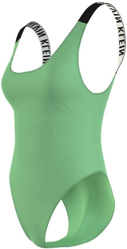 Calvin Klein Damen Rückenausschnitt, Grün (Ultra Green)