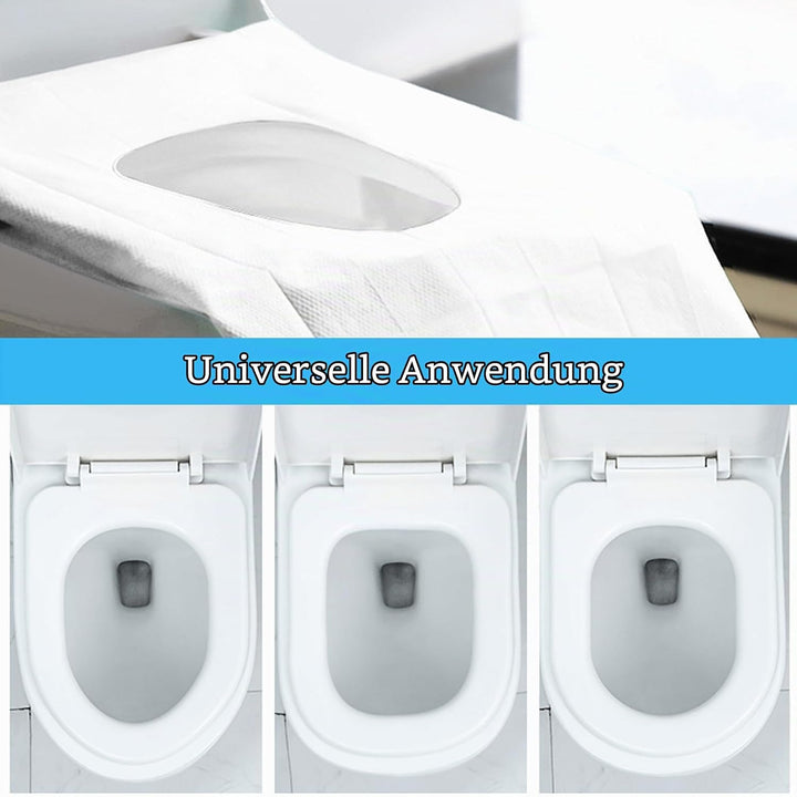 60 Stück Einweg Toilettenauflage, Einweg Toilette Auflage,Toiletten Sitzbezug für Kinder und Erwachs
