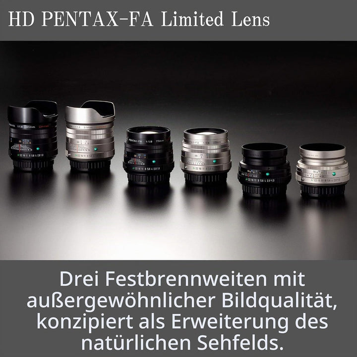 Pentax PENTAX-FA 77mmF1.9 Limited Schwarz Leichte Telebrennweite, z.B. für Porträtaufnahmen mit leis