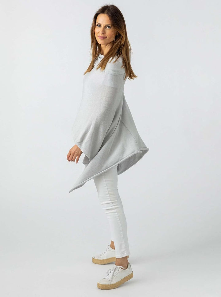 "Cashmere Dreams Poncho-Schal aus Baumwolle - Hochwertiges Cape für Damen - Umhängetuch und Tunika -