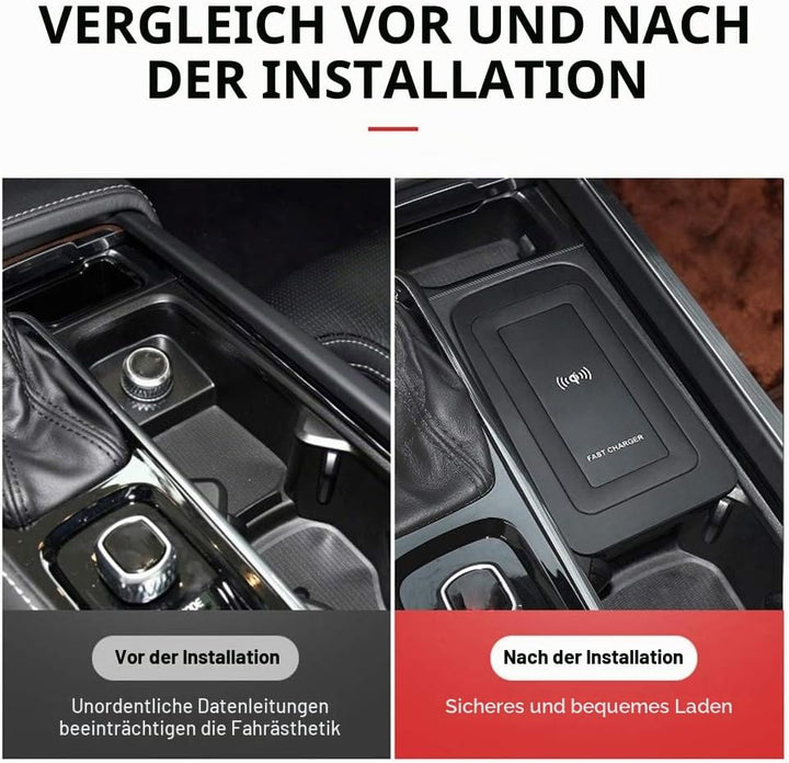 Kabellose Kfz-Ladegeräte, Kfz Ladegeräte Kabellose 15W Car Wireless Charger Auto Ladegerät Wireless