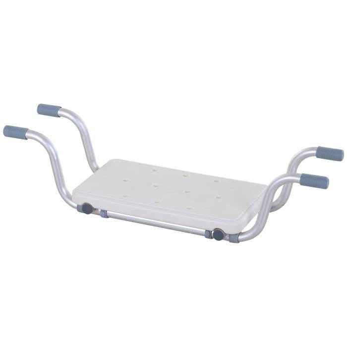 Badewannensitz – Hängender Badesitz verstellbar – Badhocker – Länge verstellbar 73 – 83 cm – Alumini