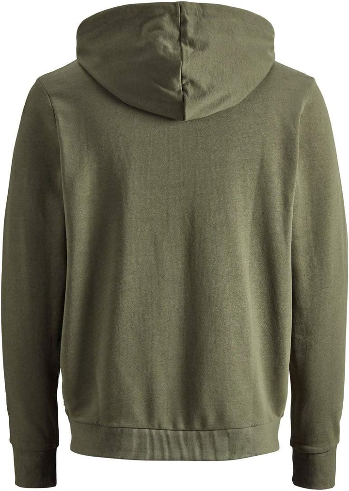 JACK &amp; JONES Herren JJEHOLMEN Sweat Zip Hood S Grün (Olive Night Fit:reg Fit), S Gr&amp;