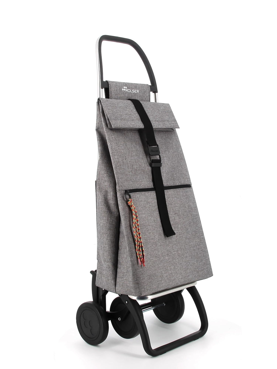 Einkaufstrolley Rolser Big Tweed 4 Räder - Grau 4 Räder Grau, 4 Räder Grau