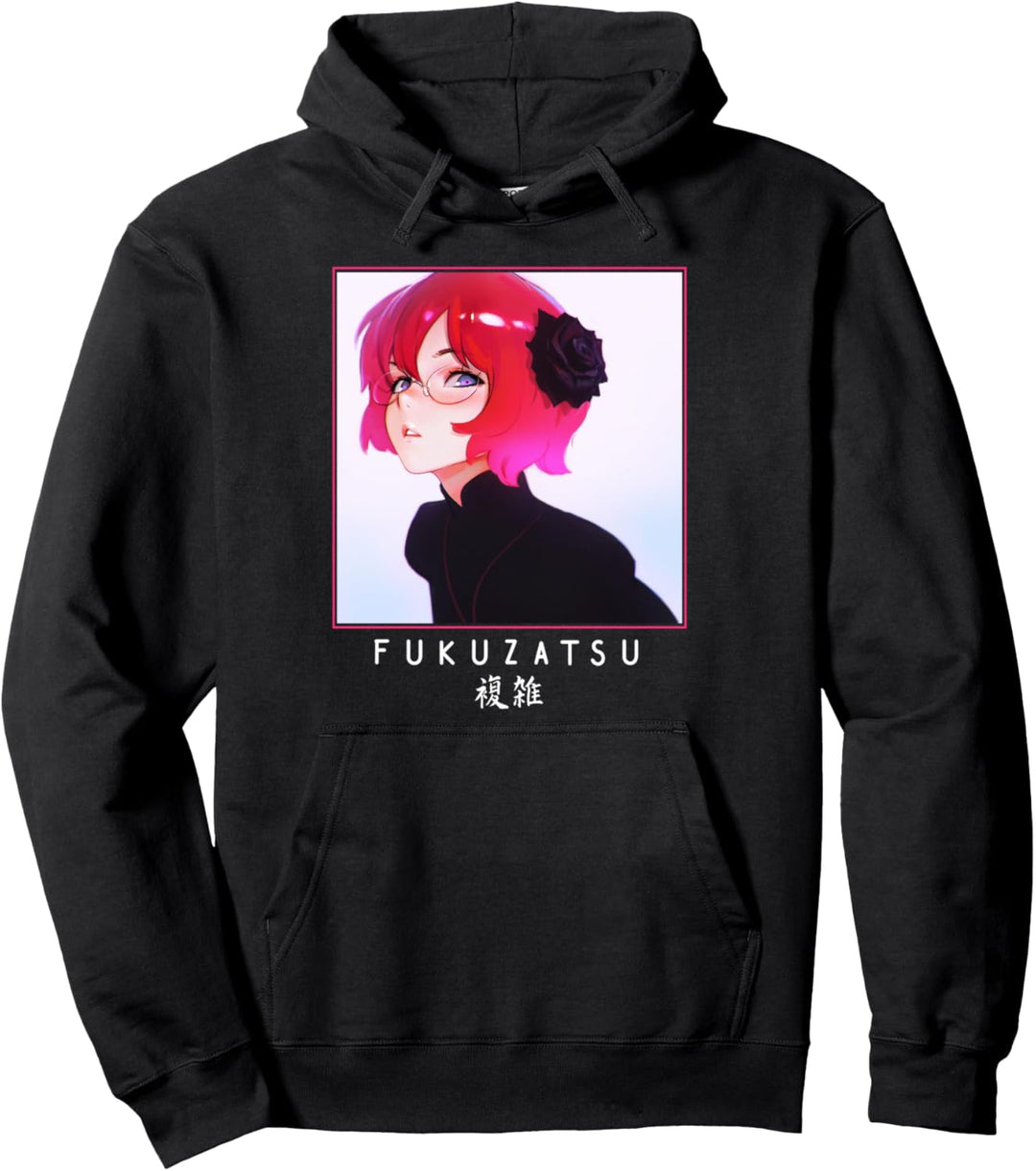 Anime Girl Japanische Ästhetik Anime Otaku Pullover Hoodie