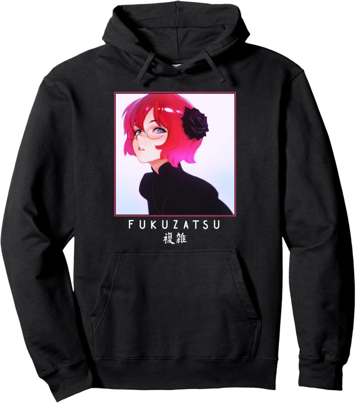 Anime Girl Japanische Ästhetik Anime Otaku Pullover Hoodie