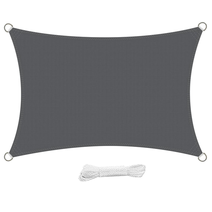 swift Sonnensegel Rechteckig 3x4 Meter UV Shutz HDPE Wetterbeständig Atmungsaktiv Rechteck 3x4m Sonn