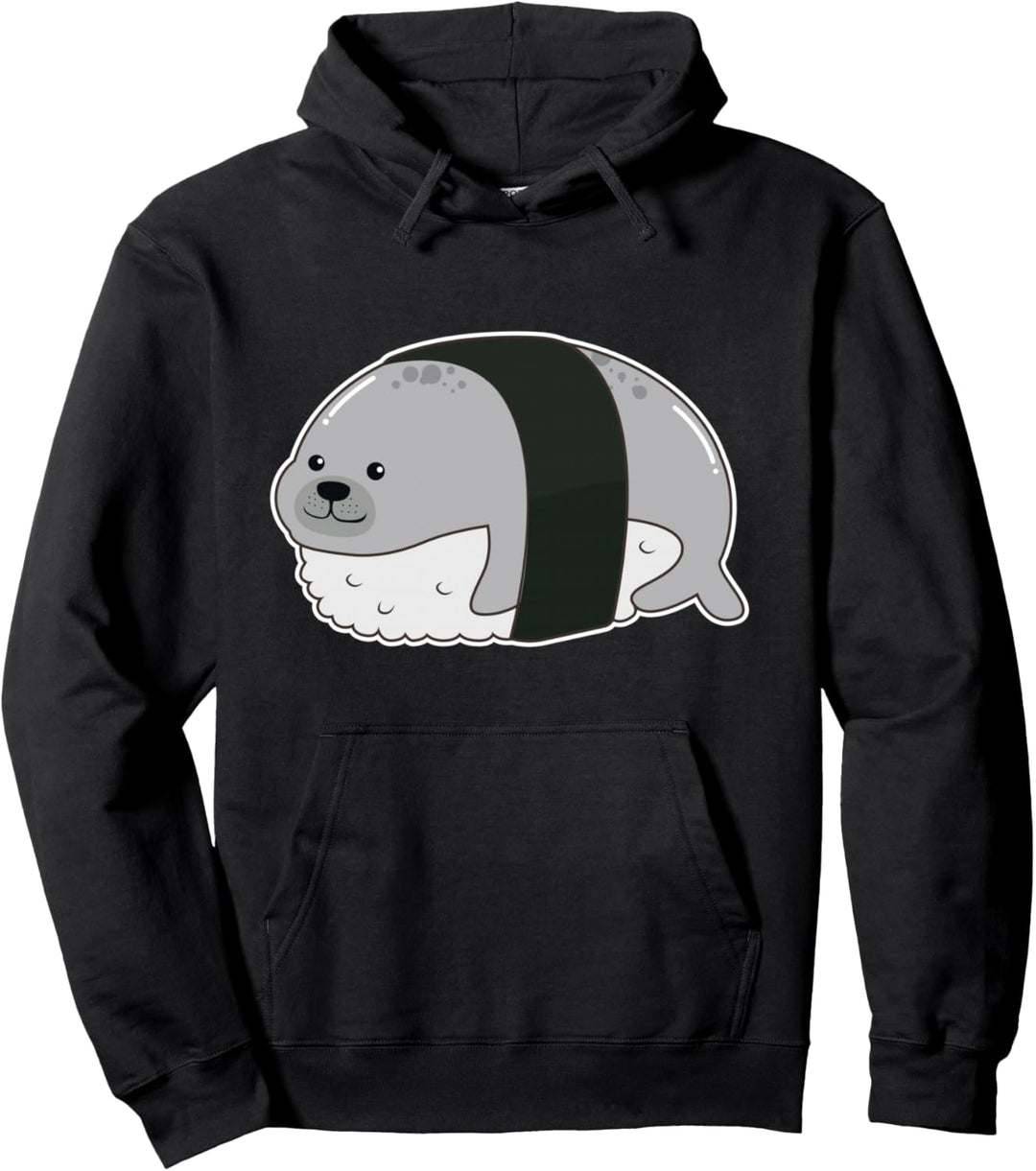 Seehund Sushi Pullover Hoodie