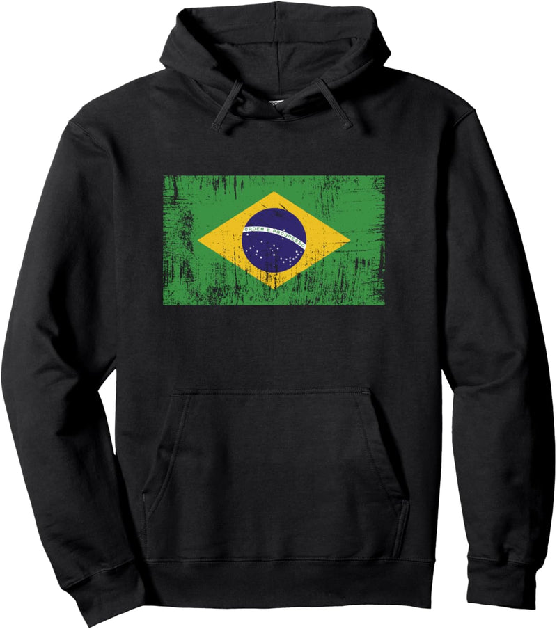 Brasilianische Fahne Brasilien Flagge Geschenk Fussball-Fan Pullover Hoodie