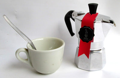 Bialetti Espressokocher-5791 Espressokocher, Aluminium, Silber/Schwarz, 13x6.5x12 cm