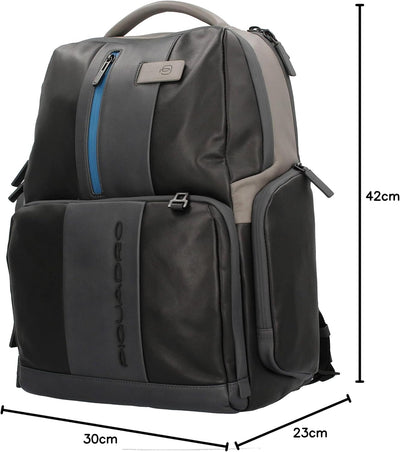 Piquadro Urban Rucksack RFID Schutz Leder 44 cm Laptopfach