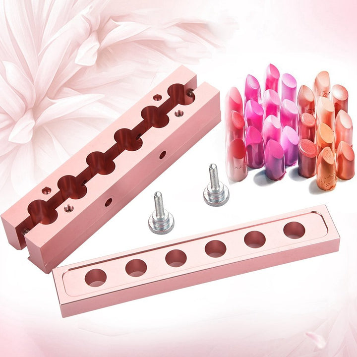 DIY Lippenstift Form Lippenbalsam Make Tool Kit, 12.1 DIY Lippenstift Form Aluminiumlegierung Rose G