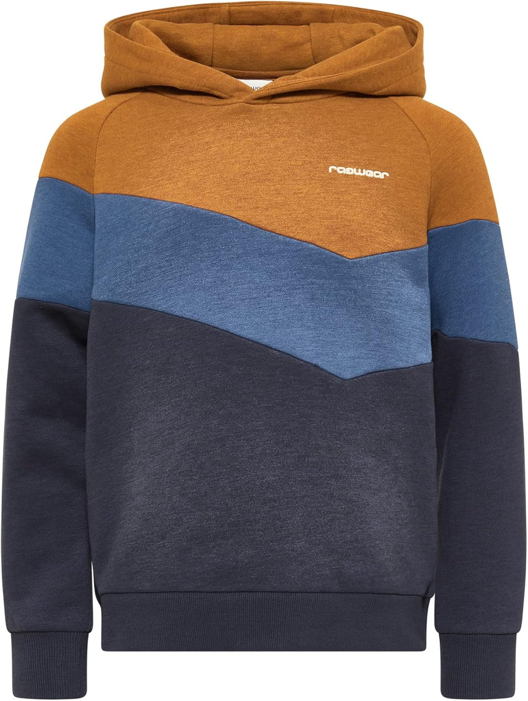 Ragwear Jungen Kinder Seatshirt VENDELIN Sweater mit Kapuze, Kapuzenpullover in Color-Blocking Desig