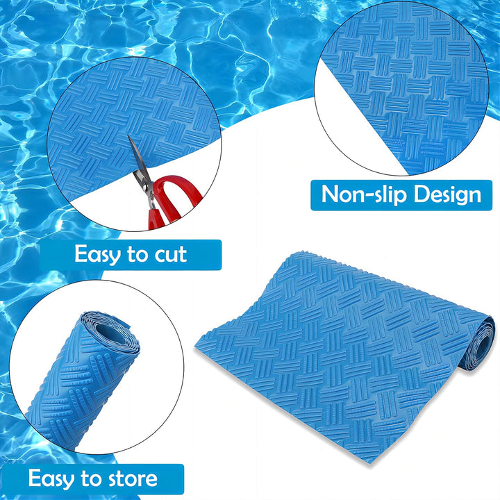 Schwimmbadleitermatte, rutschfeste Matte, Poolfolienschutz, Schwimmbadleiterpolster für Schwimmbadfo