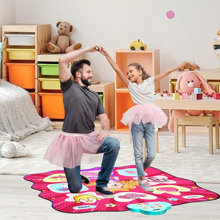 GuKKK Tanzmatte Spielzeug Mädchen Geschenk Kabelloses Bluetooth Elektronisches Tanzspiel mit 4 Spiel