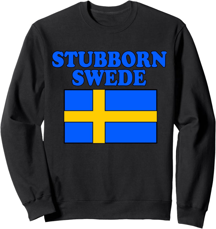 Hartnäckige schwedische schwedische Flagge Sweatshirt