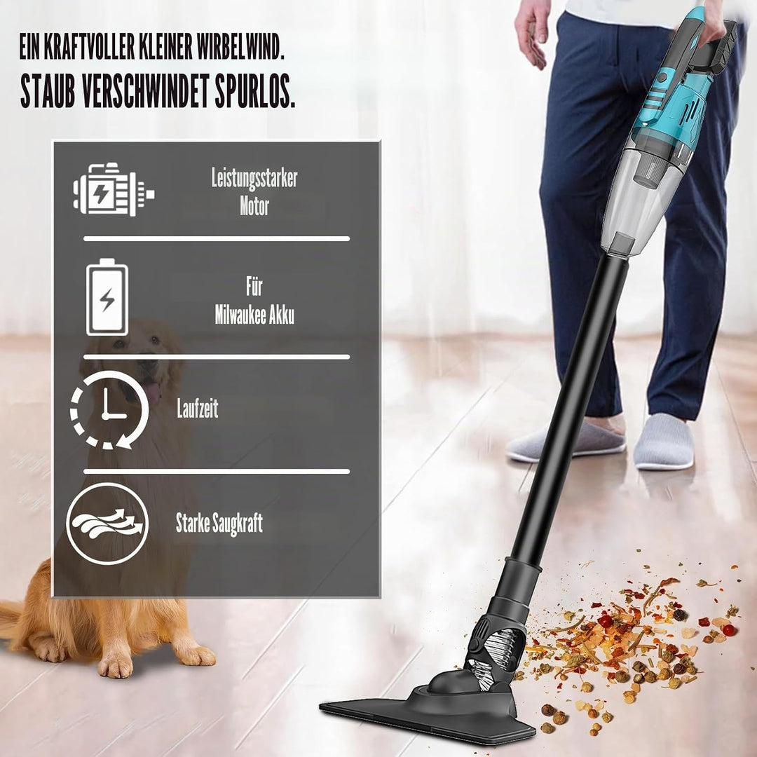 Akku Staubsauger für Makita Akku 18V, Starke 10000Pa Kabellos Handstaubsauger, 3-in-1 Multifunktiona