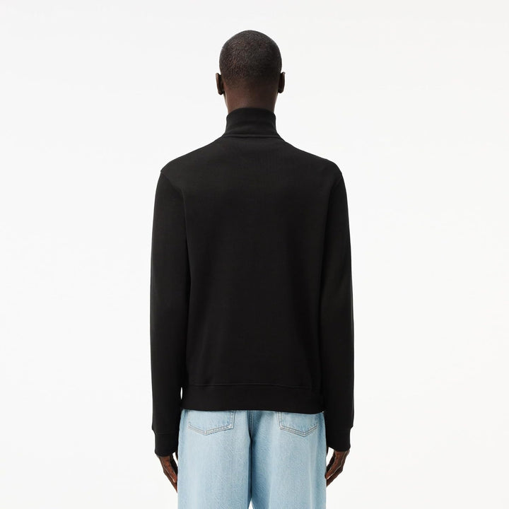 Lacoste Herren Sweatjacke SH1927, Männer Sweatshirt Reissverschluss,Regular Fit, Noir