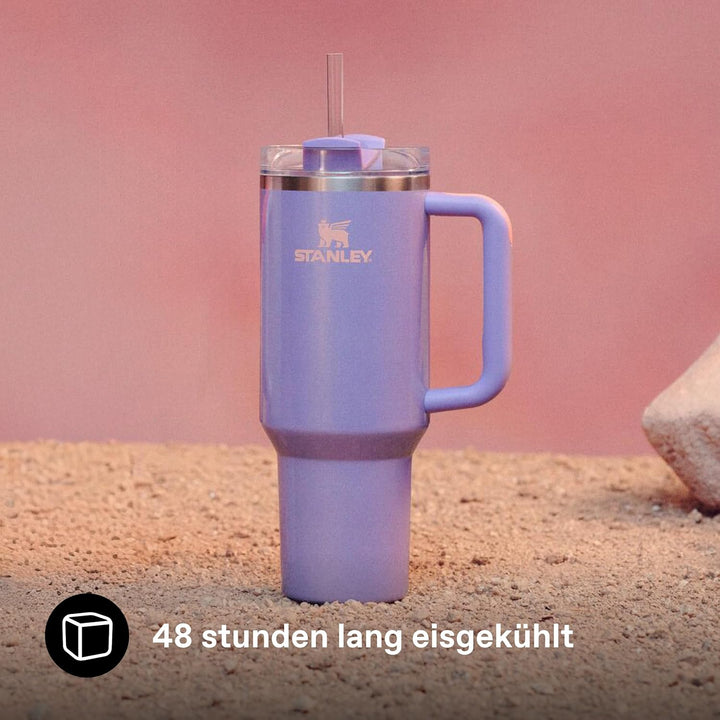 Stanley 1913 Quencher H2.0 Flowstate Trinkflasche Mit Strohhalm - Thermobecher Kühlt 11 Stunden - 48