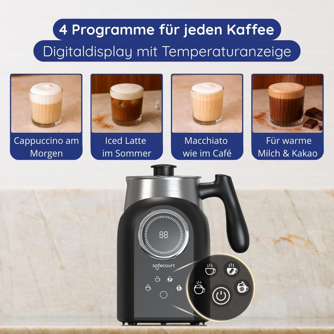 Safecourt Kitchen - Melkopschuimer pro - multifunctioneel