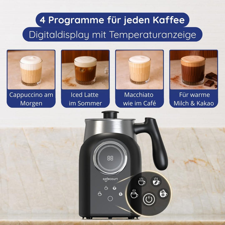 Safecourt Kitchen - Melkopschuimer pro - multifunctioneel