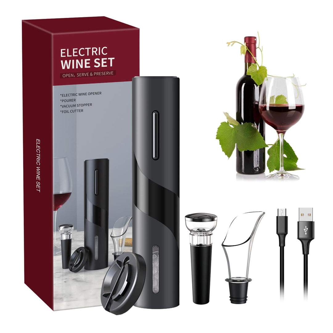 Elektrisches Weinflaschenöffner-Kit, Kabelloser Elektrischer Korkenzieher, Automatische Weinöffner F