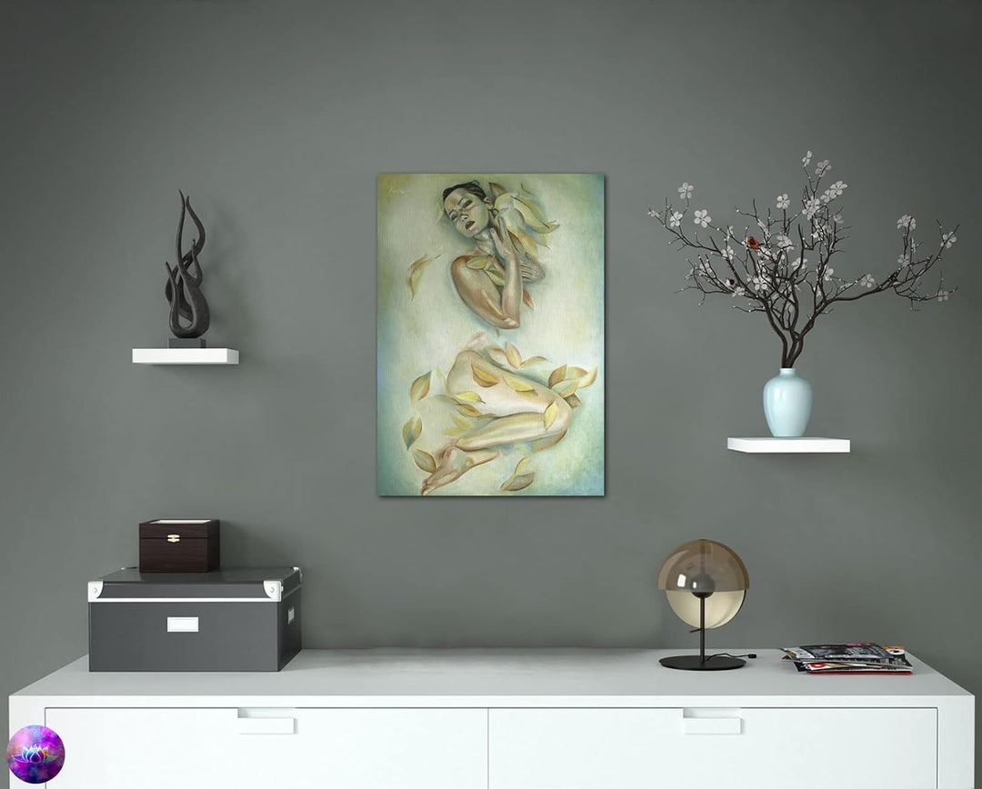Original Ölgemälde Frau Akt in Öl Unikat - Aktbild Moderne Kunst Gemälde Wandkunst Home Decor - Aktm