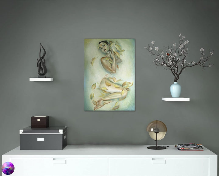 Original Ölgemälde Frau Akt in Öl Unikat - Aktbild Moderne Kunst Gemälde Wandkunst Home Decor - Aktm