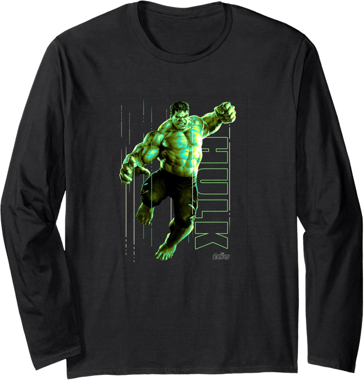 Marvel Infinity War Incredible Hulk Jump Smash Langarmshirt