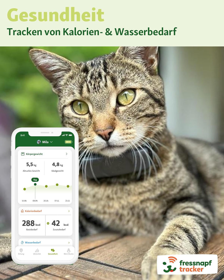 Fressnapf GPS Tracker für Katzen - 2. Generation - Ohne ABO - Ortung ohne Entfernungsbegrenzung - Ak