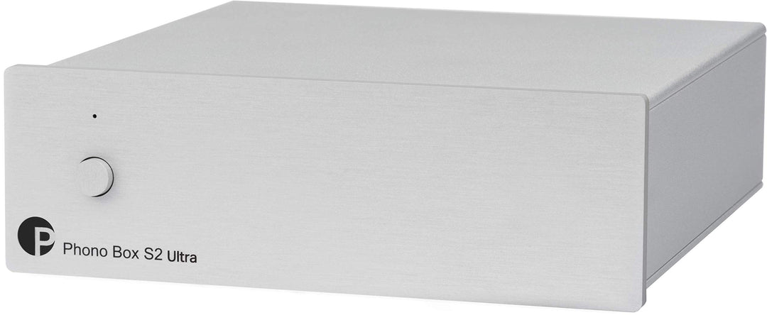 Pro-Ject Phono Box S2 Ultra, Diskrete MM/MC Phono Vorstufe (Silber), Silber