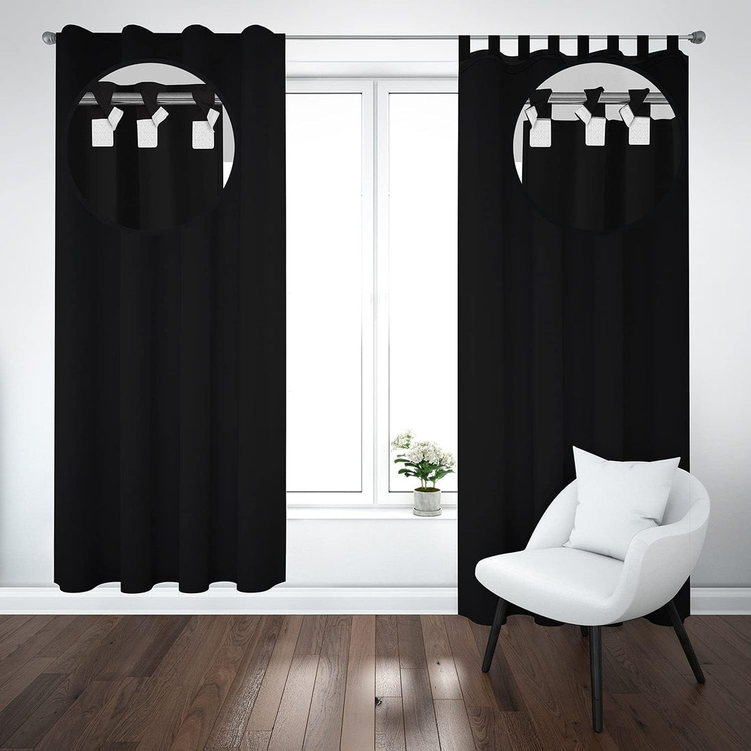 Ferocity Vorhang mit Schlaufen Klettverschluss 1 Stück 250 H x 145 B cm Blickdichte Gardinen Fenster