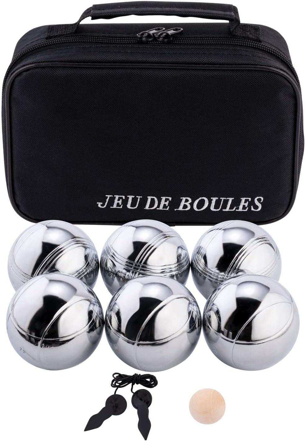 Jeu de boules 6 Metallkugeln im Beutel