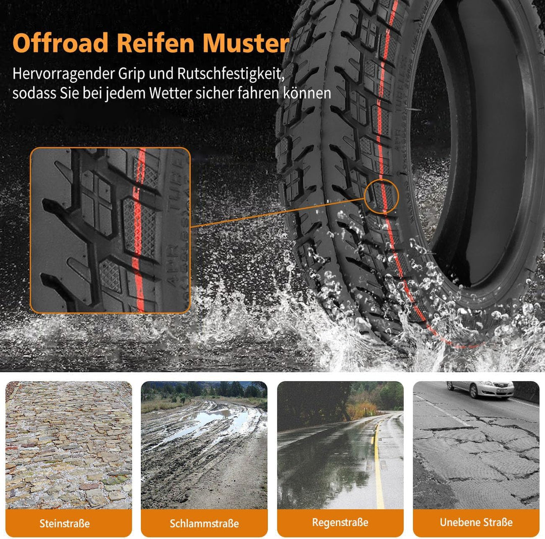 Ersatzräder für Segway Ninebot Max G30 Scooter -60/70-6,5 Selbstreparierender schlauchloser Offroad-