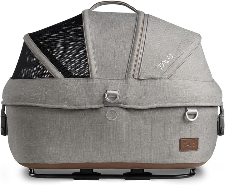 Tavo Maeve Small Flex‑Griff Haustier‑Autositz mit ISOFIX‑Bodenplatte, 2 Matratzenauflagen, Geeignet