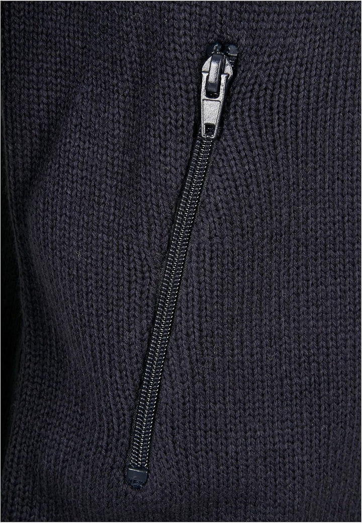 Brandit Herren Cardigan Norweger Strickjacke, Blau