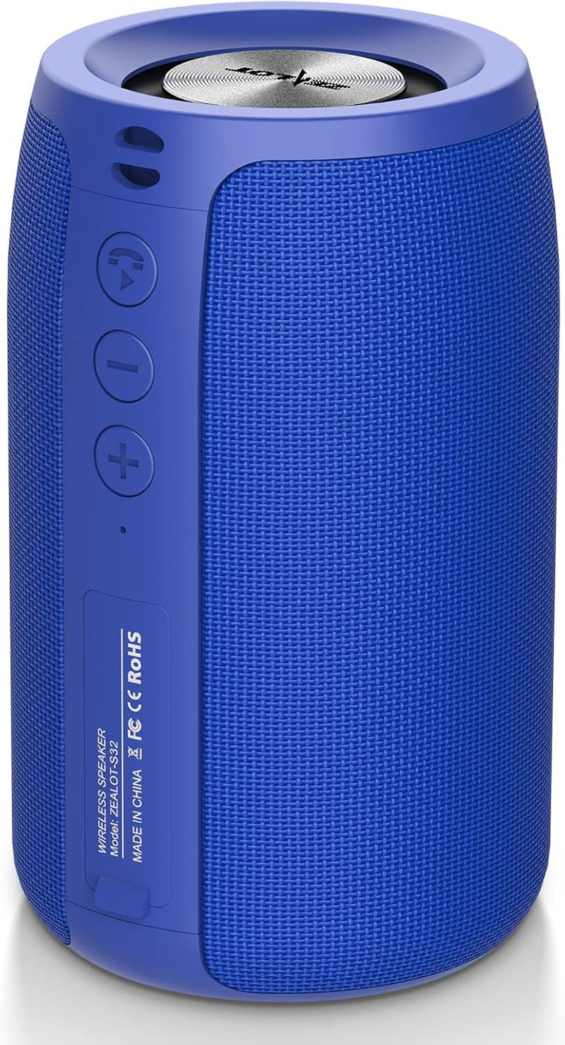 ZEALOT Bluetooth Lautsprecher,Musikbox Bluetooth mit USB/TF Karte/AUX,Bluetooth Box mit IPX5 Wasserd