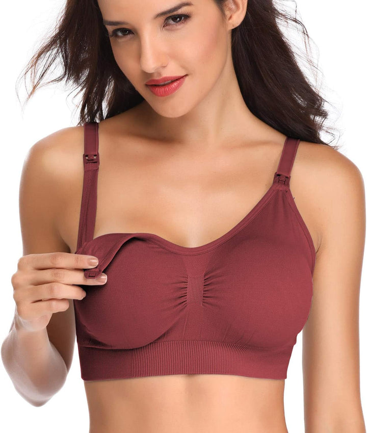 Lataly Nahtloser Still-BH für Damen, zum Stillen S 5 Pack3, S 5er-pack, 3 Stück