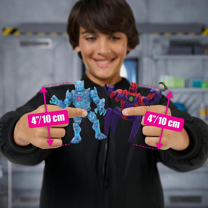 MrBeast Lab Hybrids Mehrfachpackung, Verschiedene Hybrid-Teile und 2 Actionfiguren zum Kombinieren,