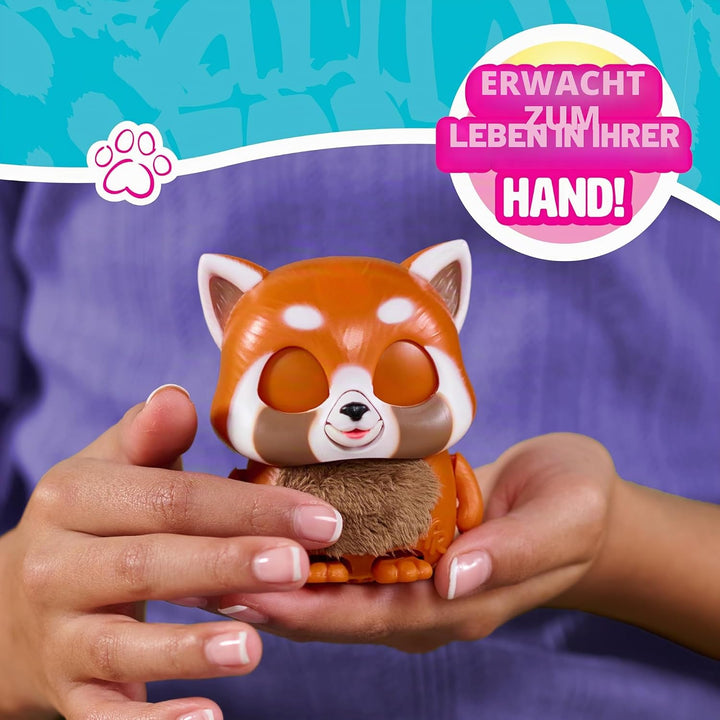 Just Play furReal Handfuls – Shy, der Rote Panda, 8,9 cm grosses, interaktives Spielzeug für Jungen,
