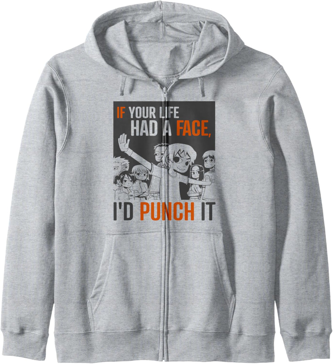 Scott Pilgrim Vs. The World Face Punch Poster Kapuzenjacke