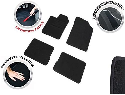 DBS Autofussmatte - nach Mass - 4-teilig - schwarzer Nadelfilz 600g/m² - Sortiment One - 1765730 1 |