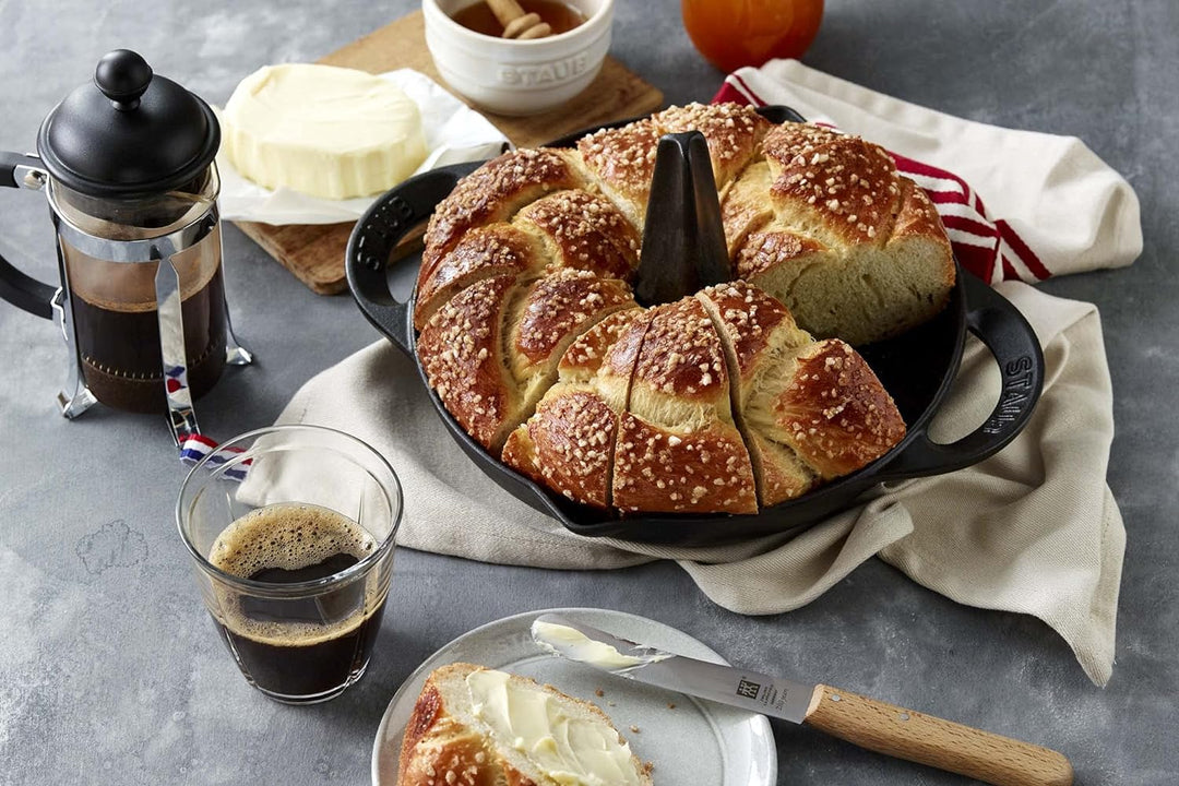 Staub 1200023 Hähnchenbräter, 24 cm, Edelstahl, schwarz 24 cm Schwarz, 24 cm Schwarz