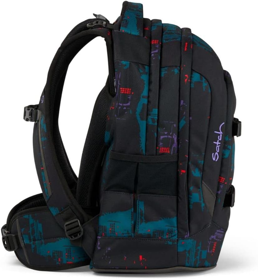 Satch Pack Schulrucksack Set 3tlg. inkl. Schlamperbox u. Sporttasche (Night Vision), Night Vision