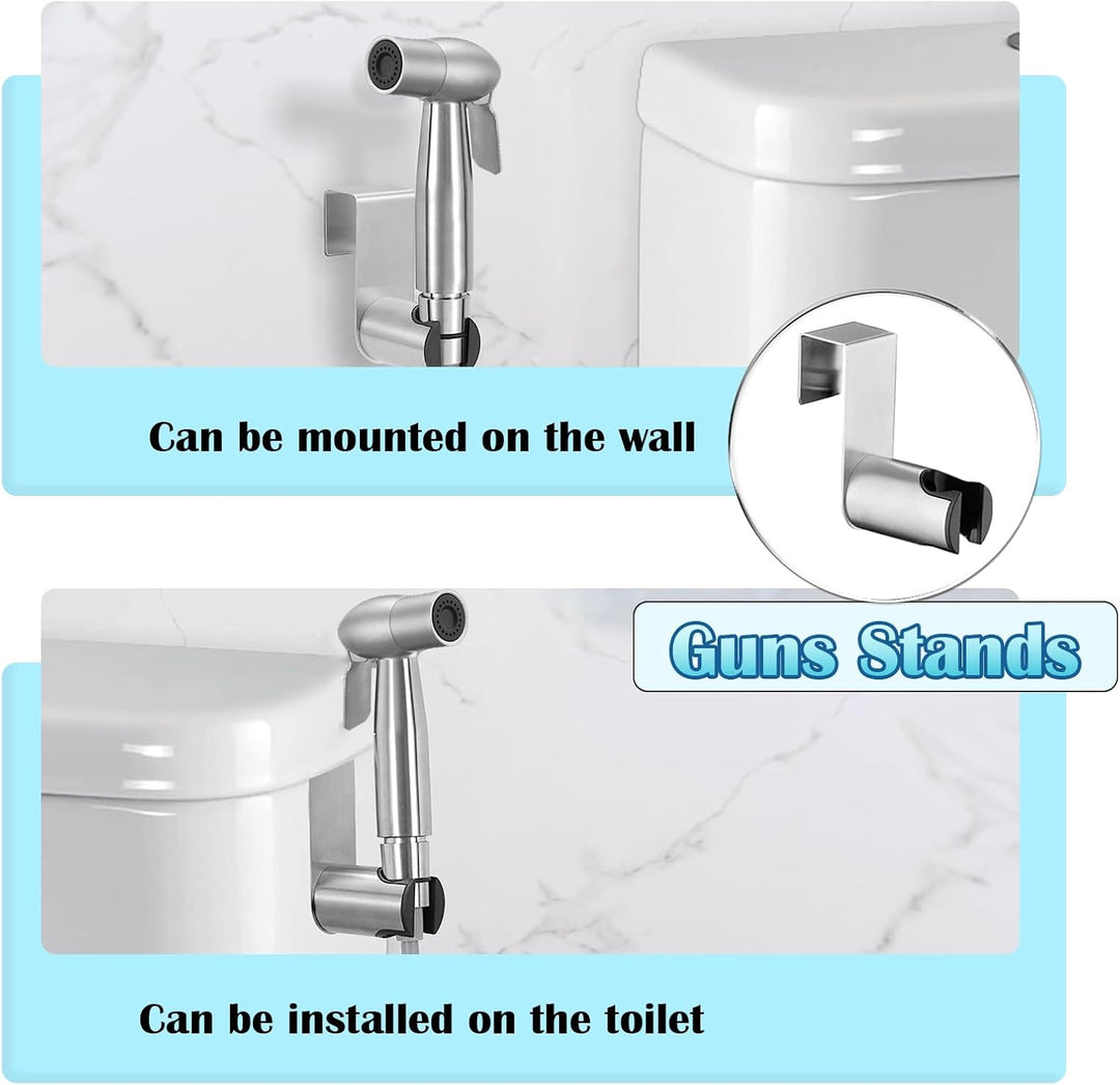 Bidet Handbrause Set, WC-Sprühflasche,Premium Edelstahl Gebürstet Bidet Handbrause, Bidet Sprayer fü