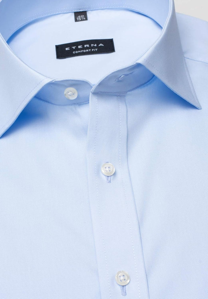 ETERNA Herren Hemd Comfort Fit Langarm Kent 41 Kragen / 67 Ärmel Hellblau, 41 Kragen / 67 Ärmel Hell