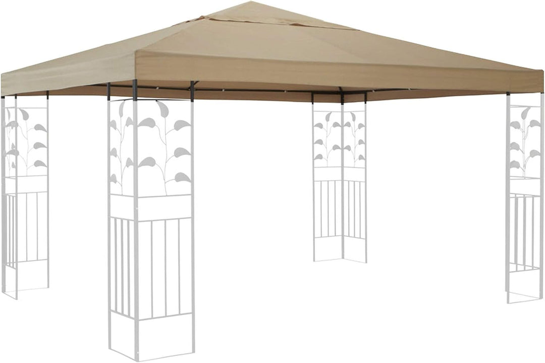QUICK STAR Ersatzdach für Blätter Pavillon 3x3m Pavillondach Sand
